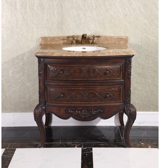 small vanity ideas InFurniture Deep Brown Antique