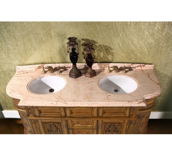 vintage bathroom vanity with sink InFurniture Perlato Svevo