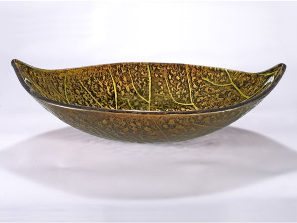blue glass sink bowl InFurniture Gold, Green and Yellow