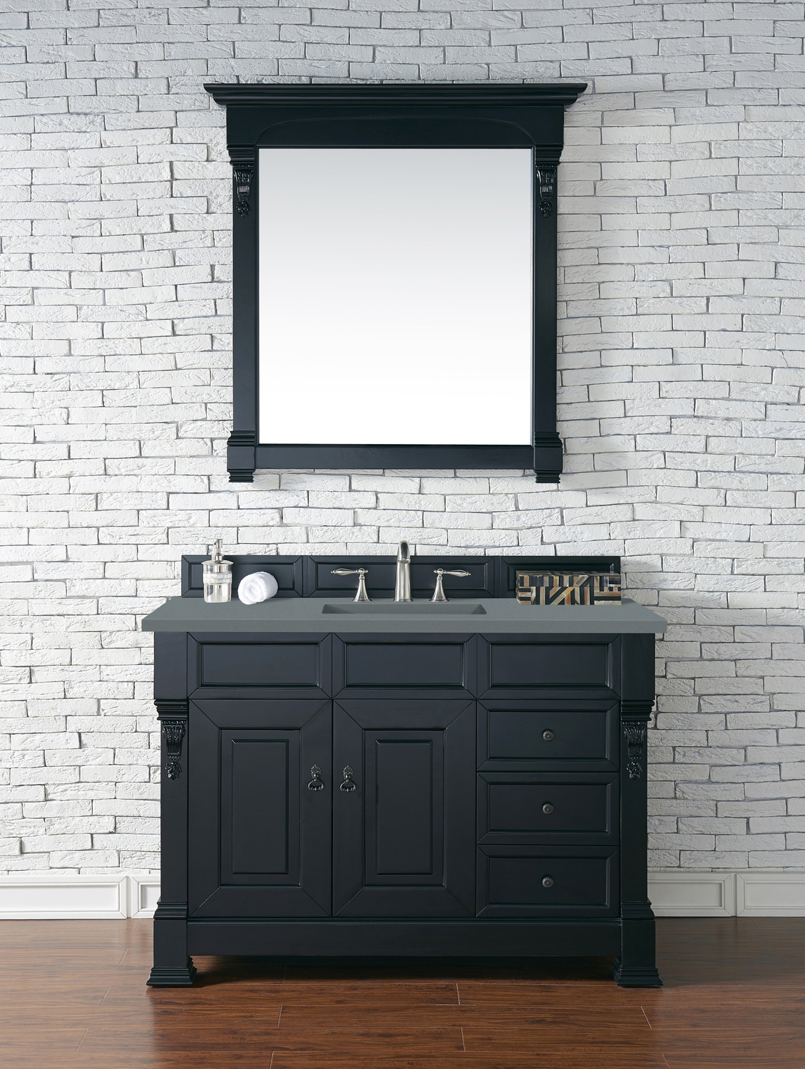 two vanity bathroom ideas James Martin Vanity Antique Black Transitional