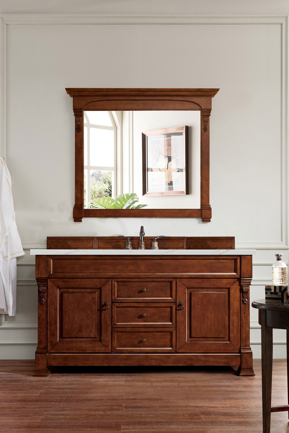 60 inch vanity cabinet only James Martin Vanity Warm Cherry Transitional