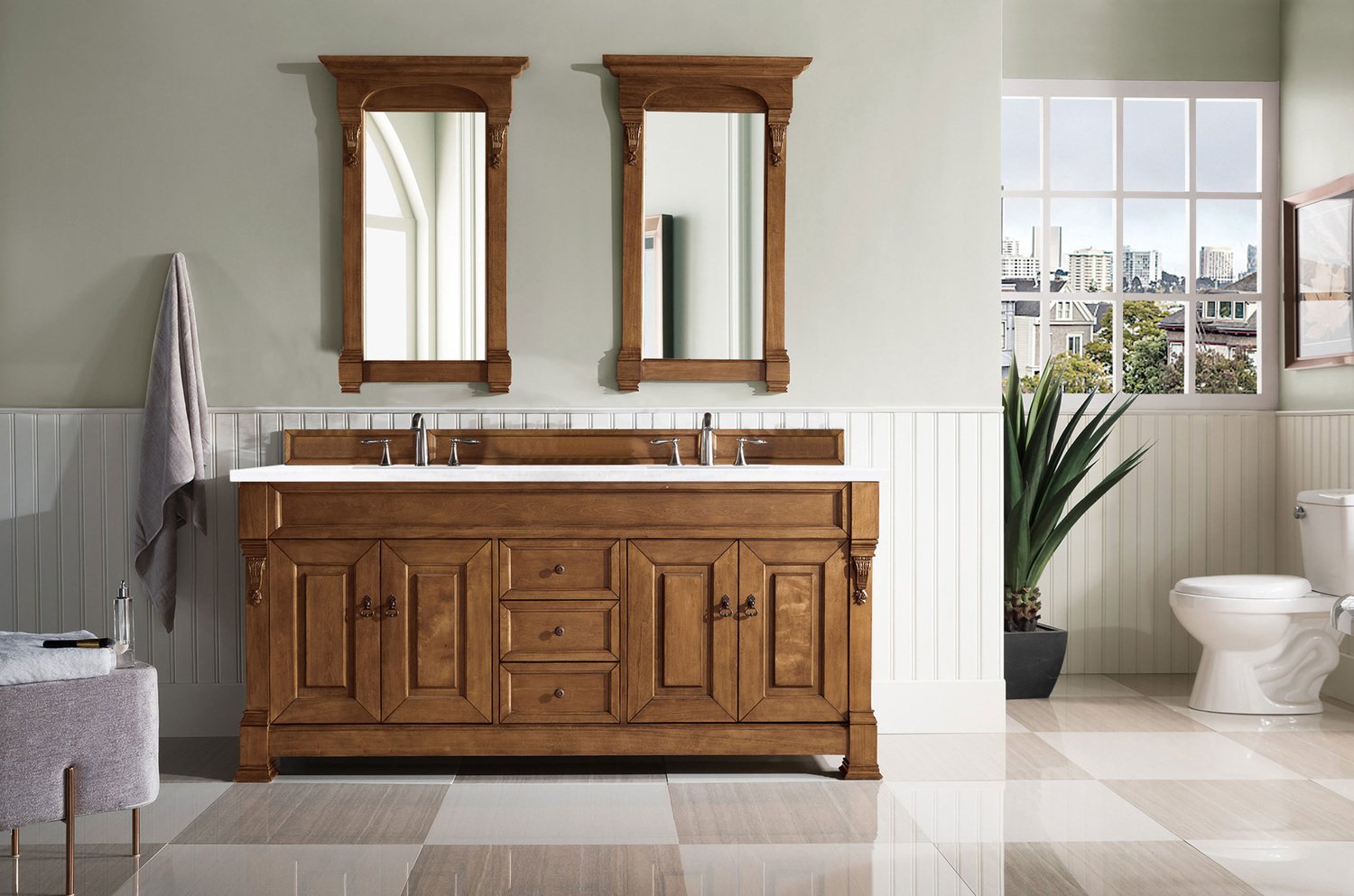60 vanity with top James Martin Vanity Country Oak Transitional