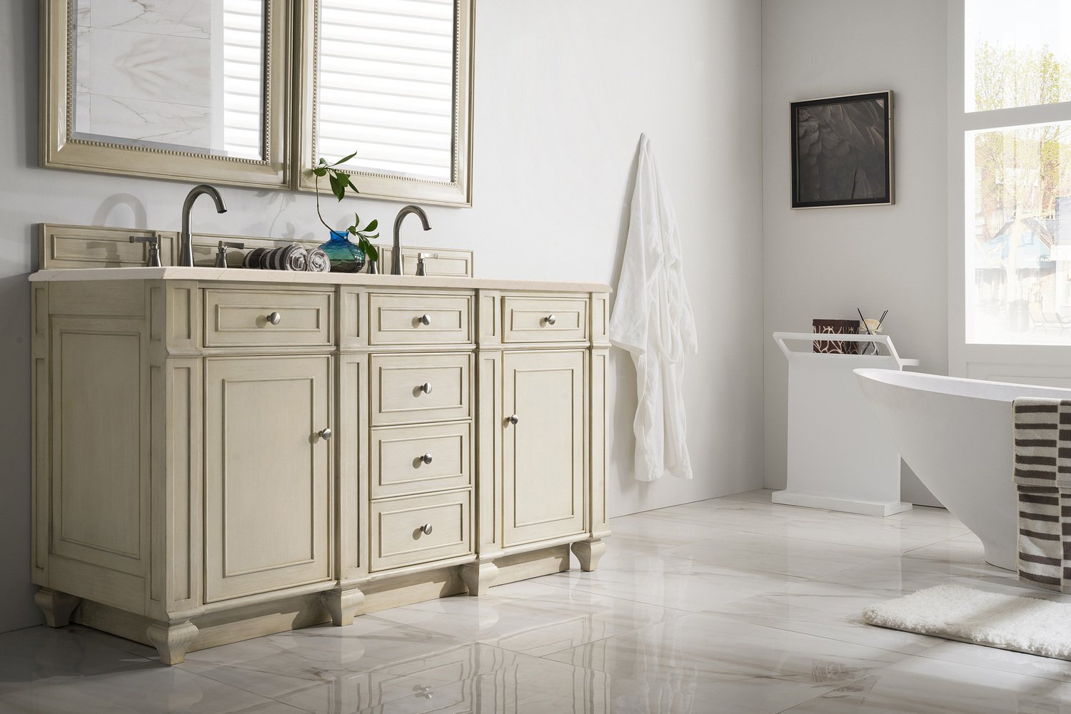 bathroom counter top ideas James Martin Vanity Vintage Vanilla Transitional