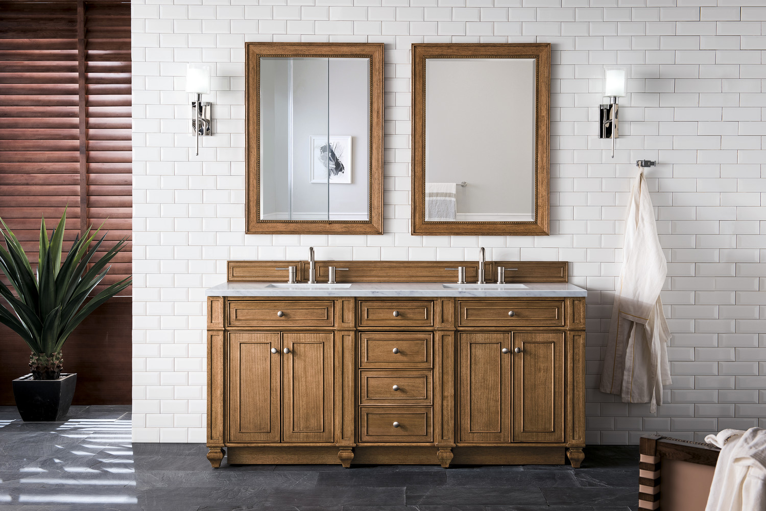 60 bathroom vanity without top James Martin Vanity Saddle Brown Transitional