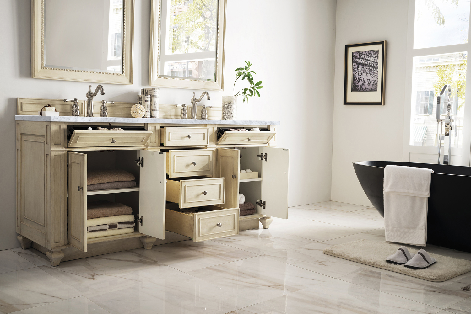toilet and sink units for small bathrooms James Martin Vanity Vintage Vanilla Transitional