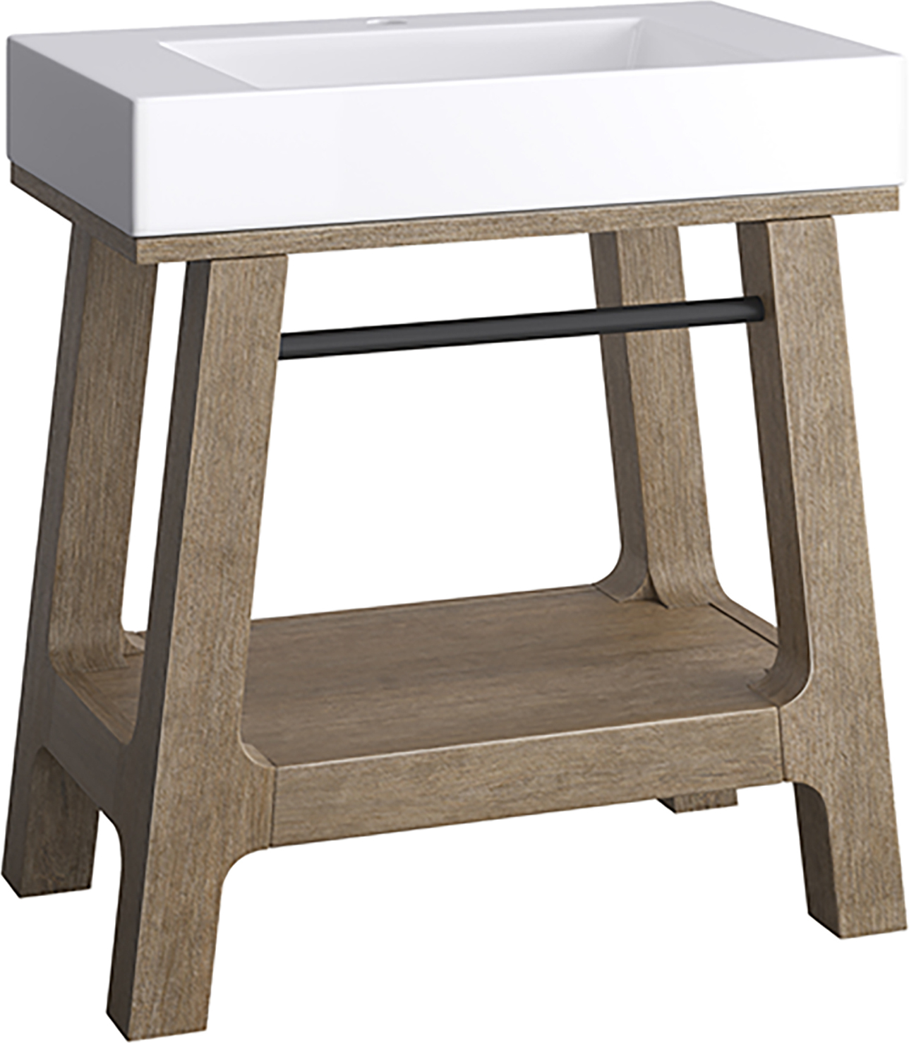 basin tops James Martin Console Weathered Timber Rustic