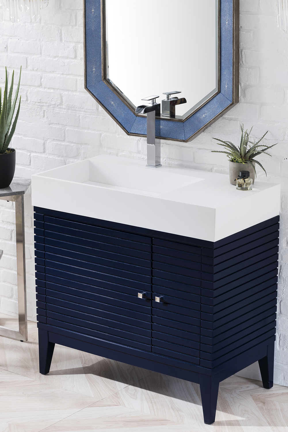 best  bathroom vanities James Martin Vanity Victory Blue Modern
