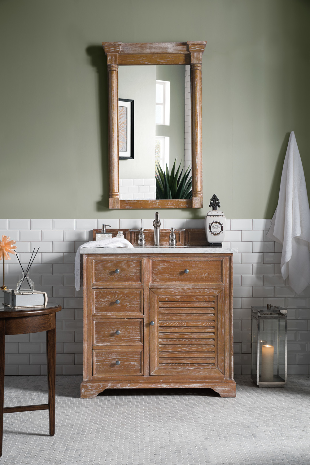 60 rustic bathroom vanity James Martin Vanity Driftwood Transitional