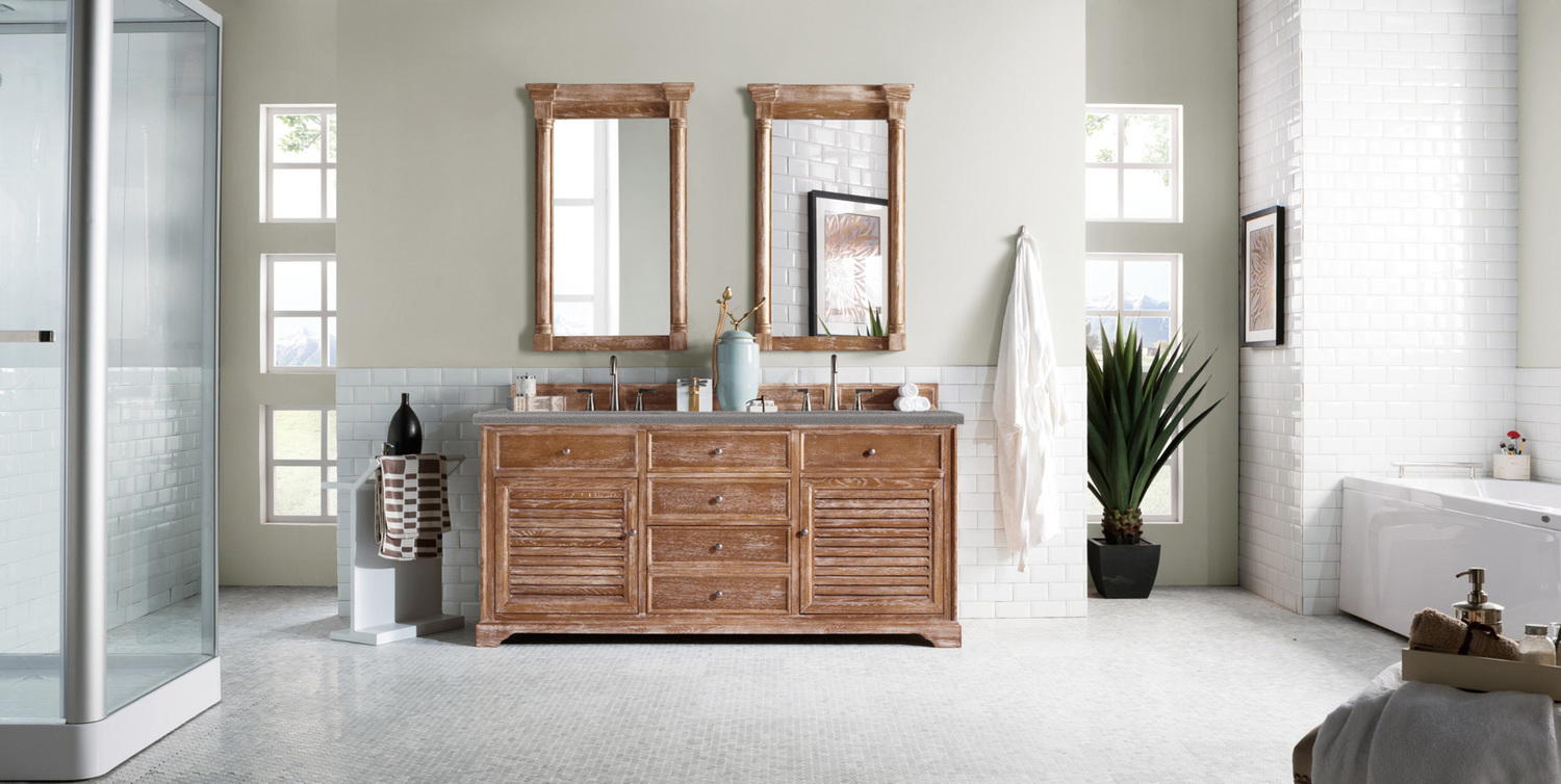 60 vanity cabinet only James Martin Vanity Driftwood Transitional