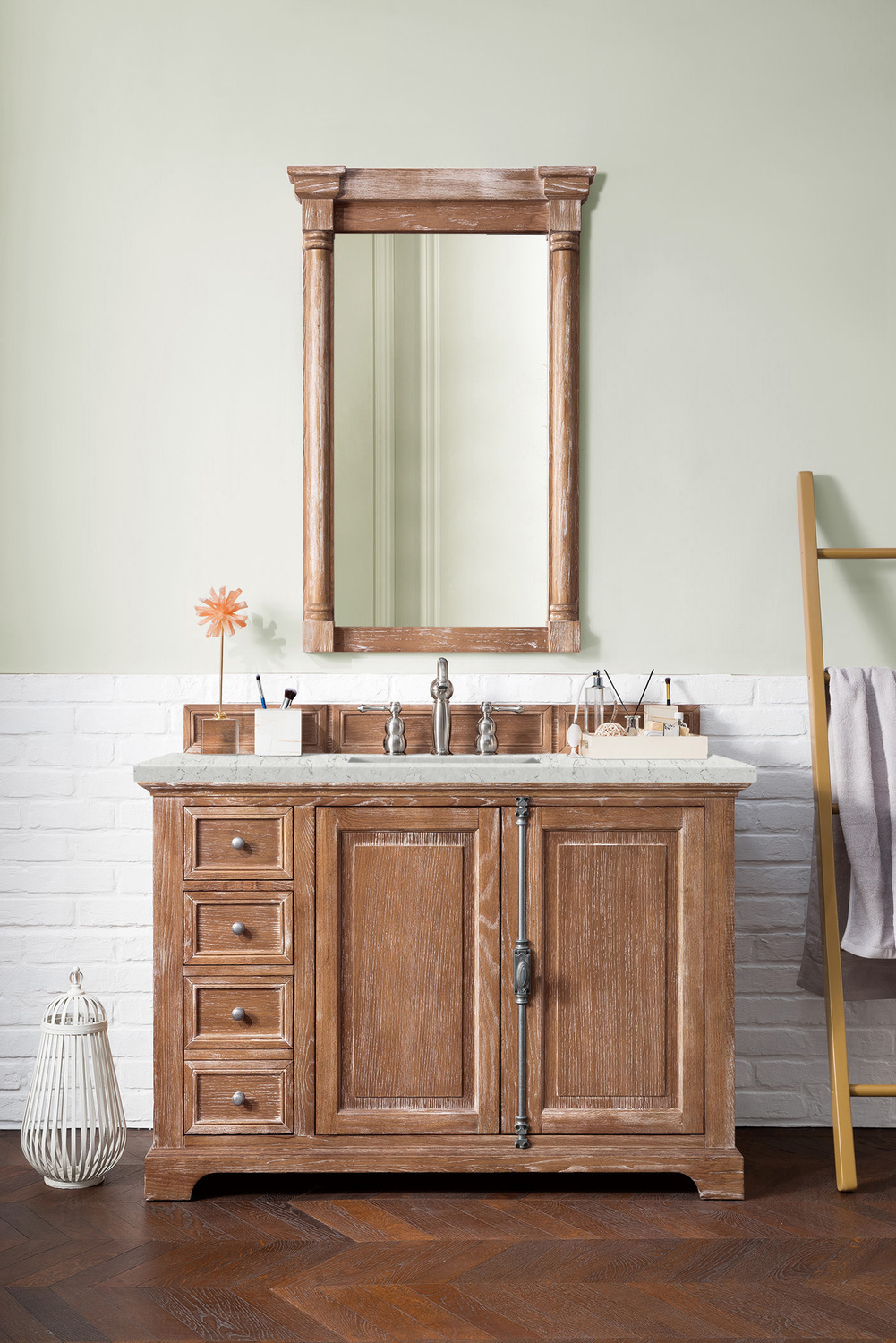 bathroom vanity modern design James Martin Vanity Driftwood Transitional