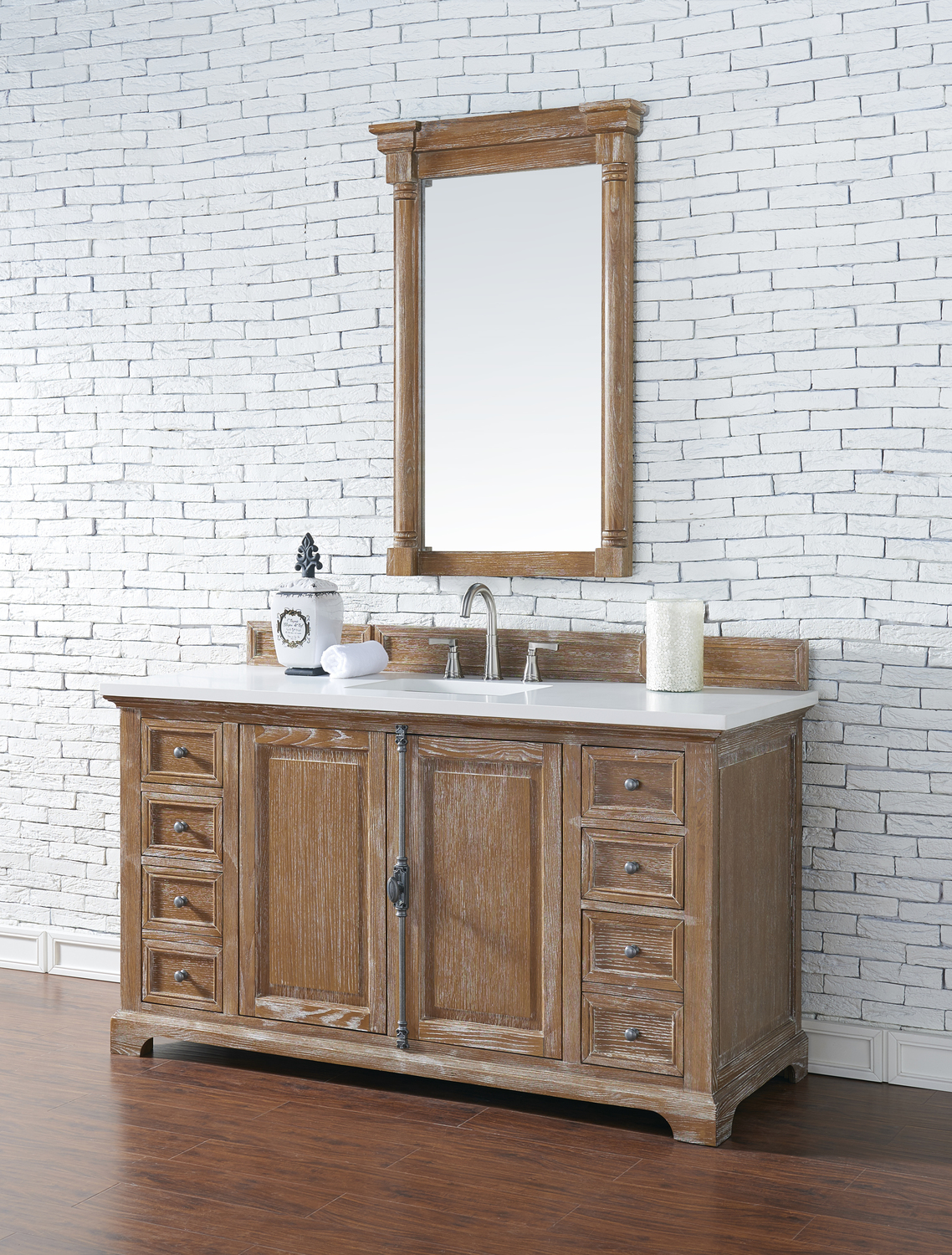vanity and sink unit James Martin Vanity Driftwood Transitional