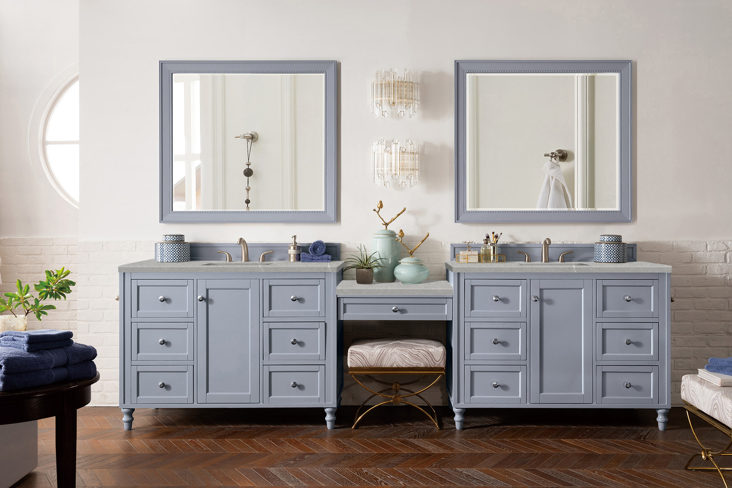  James Martin Vanity Bathroom Vanities Silver Gray Traditional