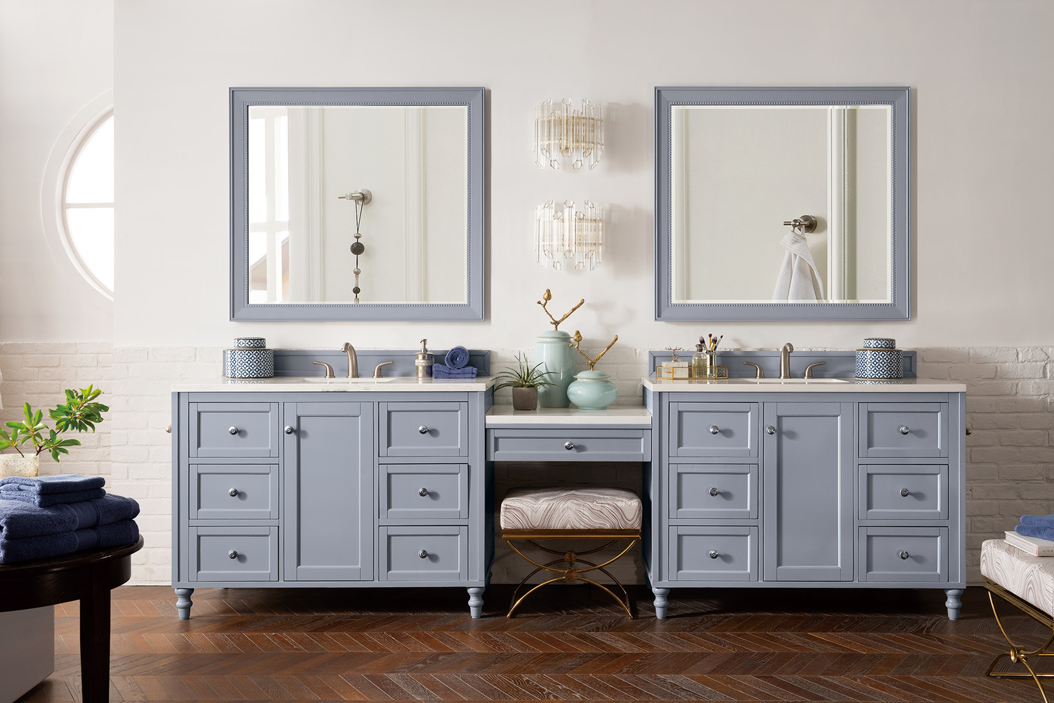 floating vanity for sale James Martin Vanity Silver Gray Traditional