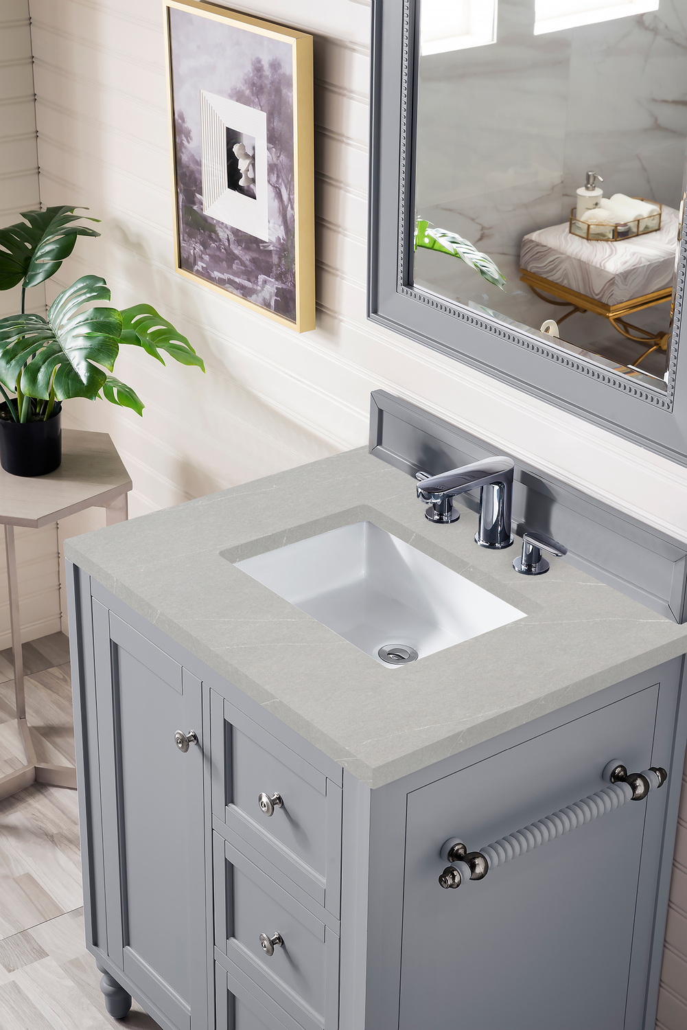 40 inch bathroom vanity with sink James Martin Vanity Silver Gray Traditional