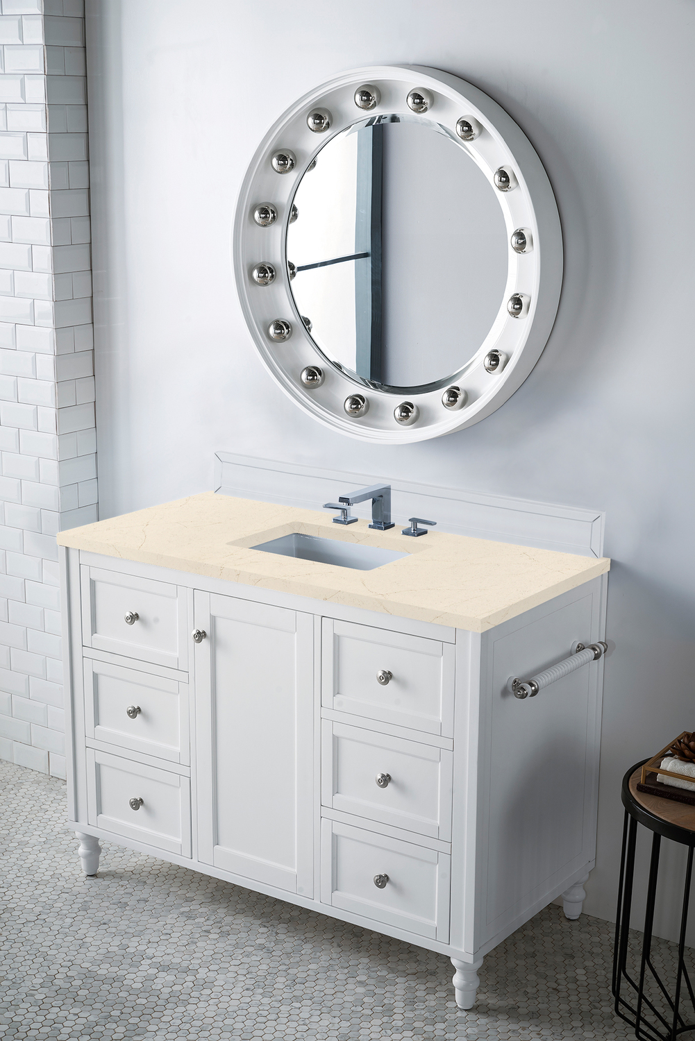 vanity cupboards James Martin Vanity Bright White Traditional