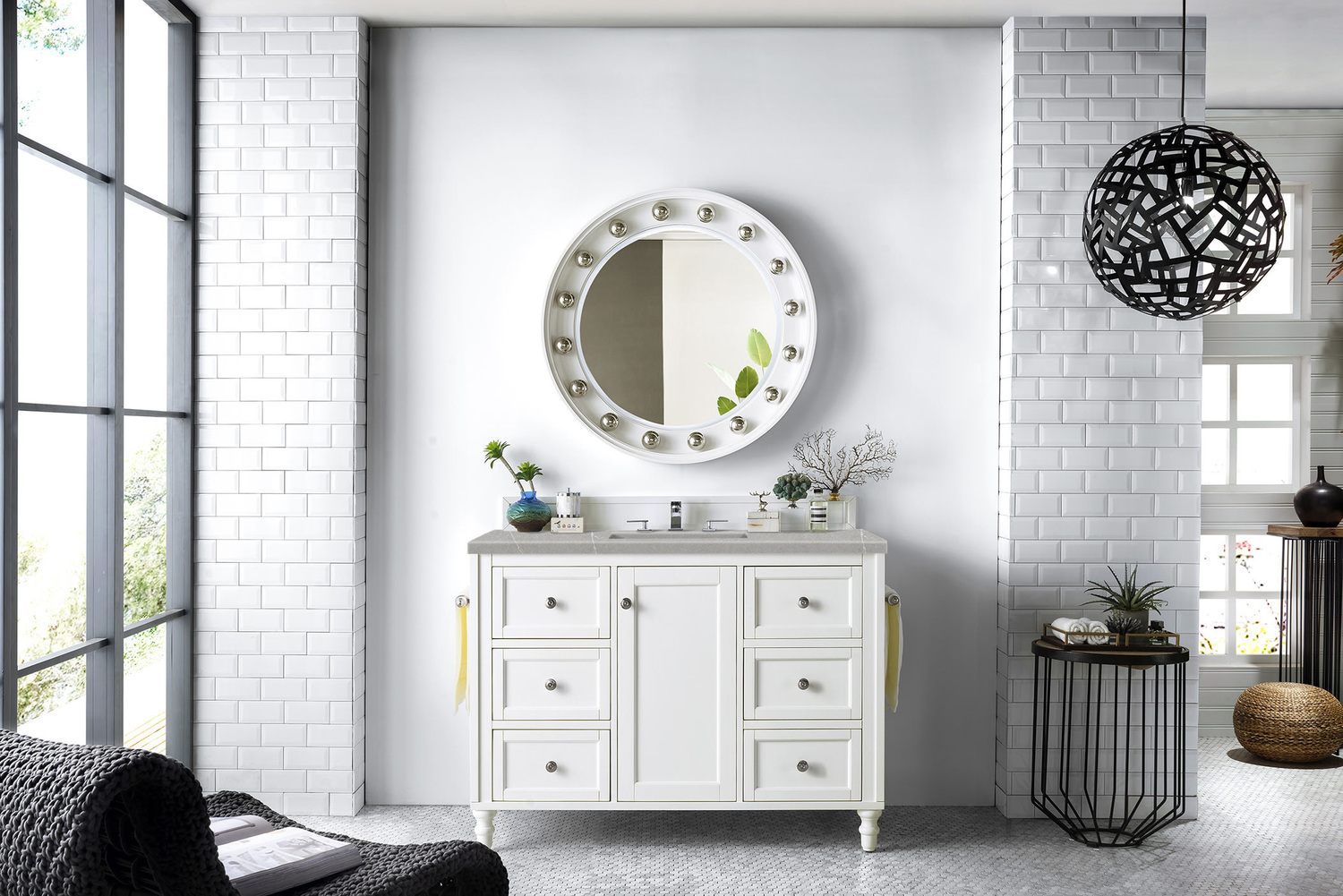 used bathroom vanities for sale James Martin Vanity Bright White Traditional