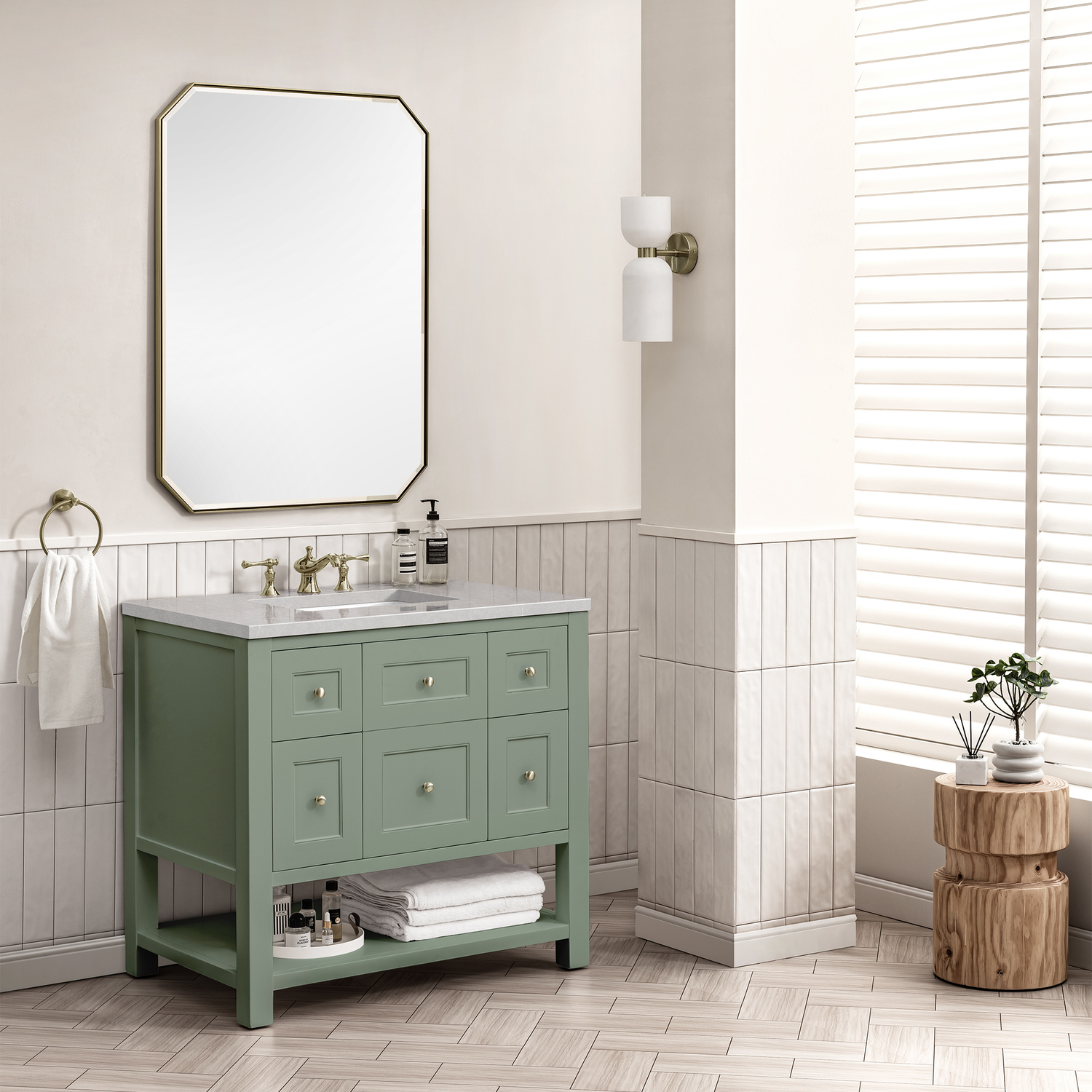 72 inch bathroom vanity top clearance James Martin Vanity Smokey Celadon Modern Farmhouse, Transitional