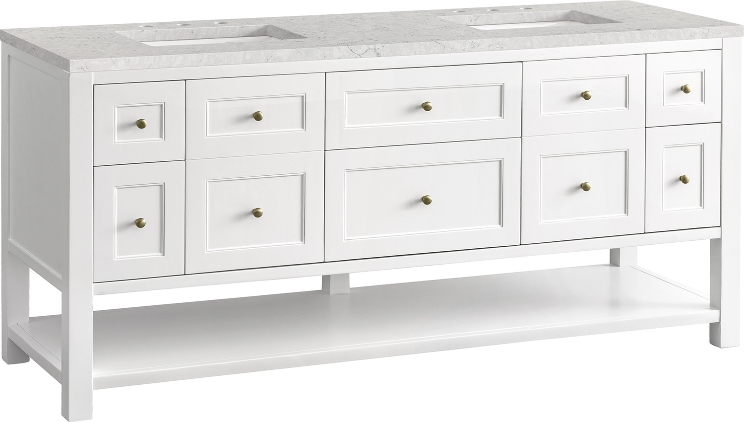 antique bathroom vanity with sink James Martin Vanity Bright White Modern Farmhouse, Transitional