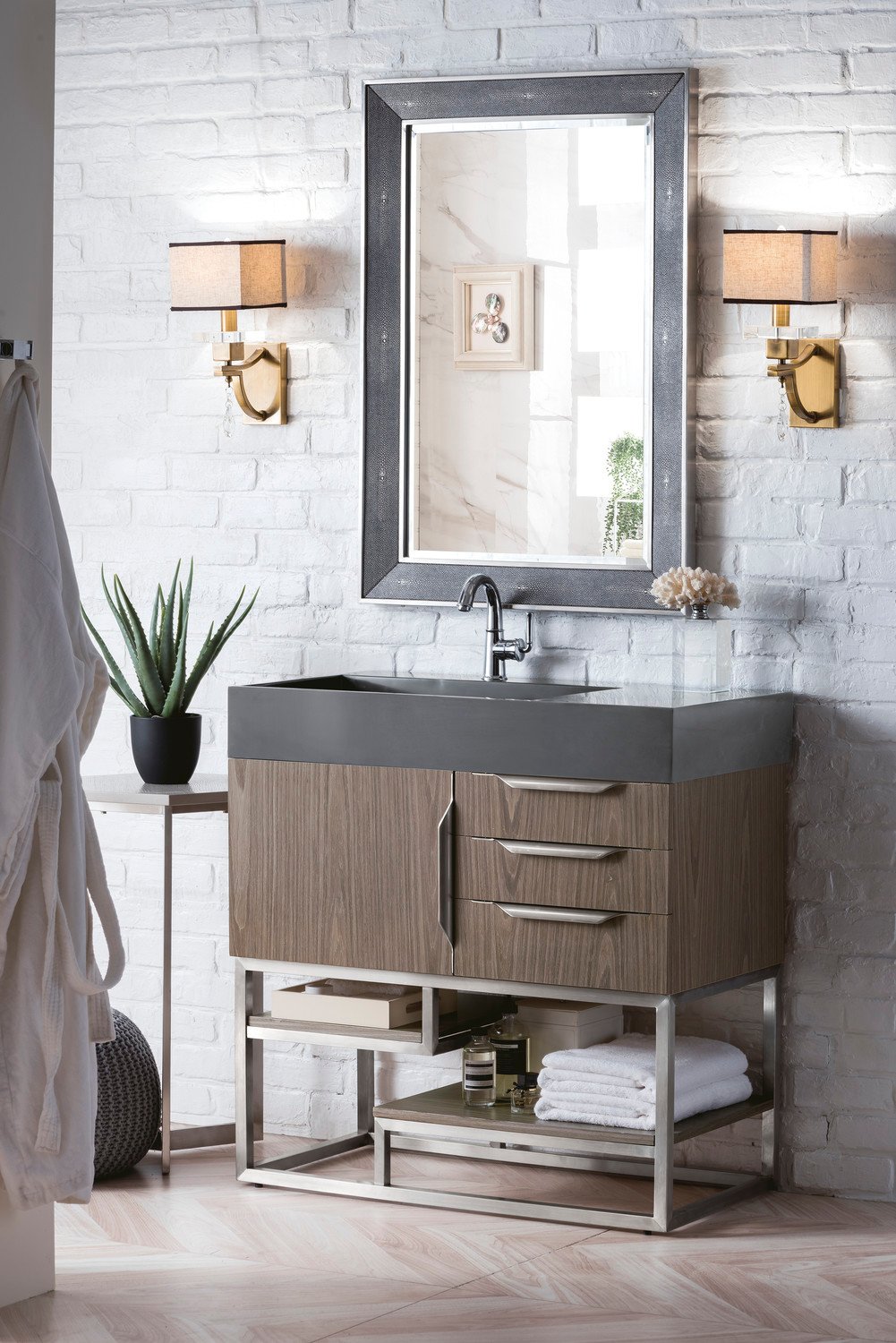  James Martin Vanity Bathroom Vanities Ash Gray Modern