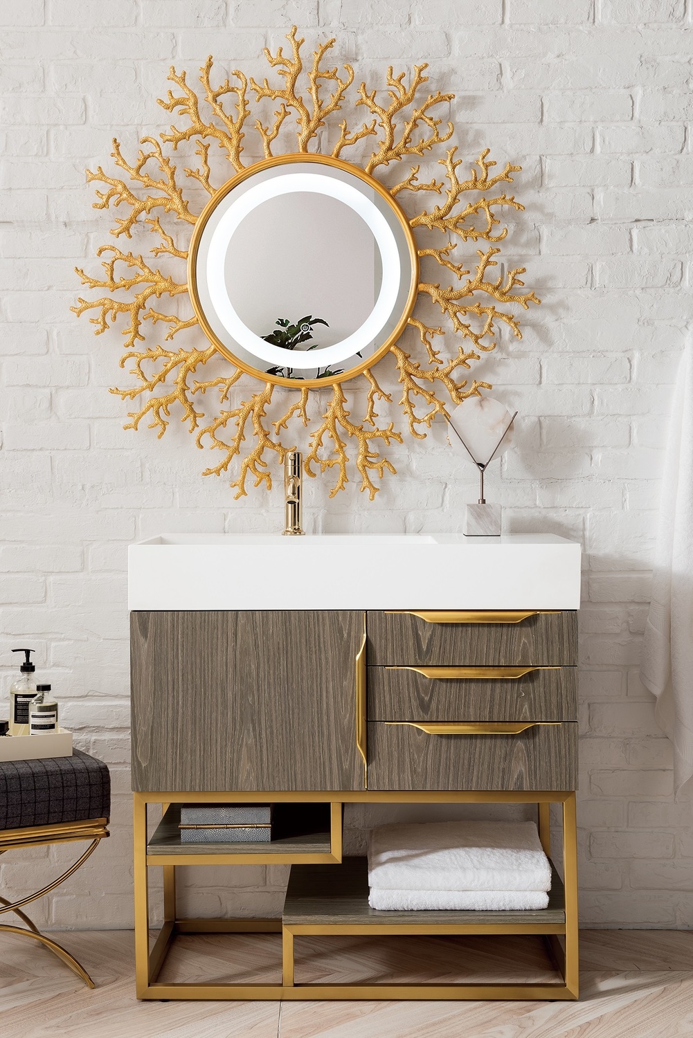  James Martin Vanity Bathroom Vanities Ash Gray Modern