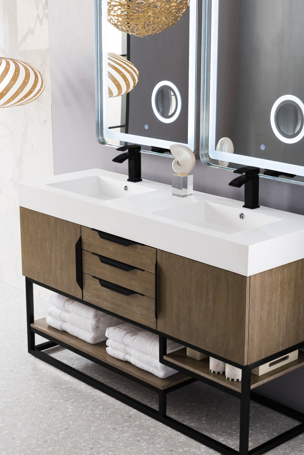 best places to buy bathroom vanities James Martin Vanity Latte Oak Modern