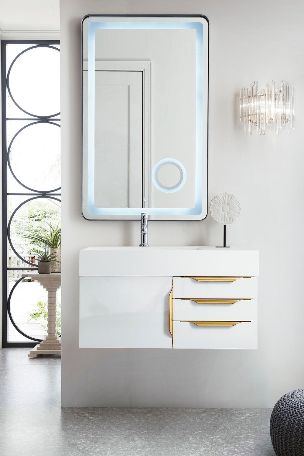  James Martin Vanity Bathroom Vanities Glossy White Modern