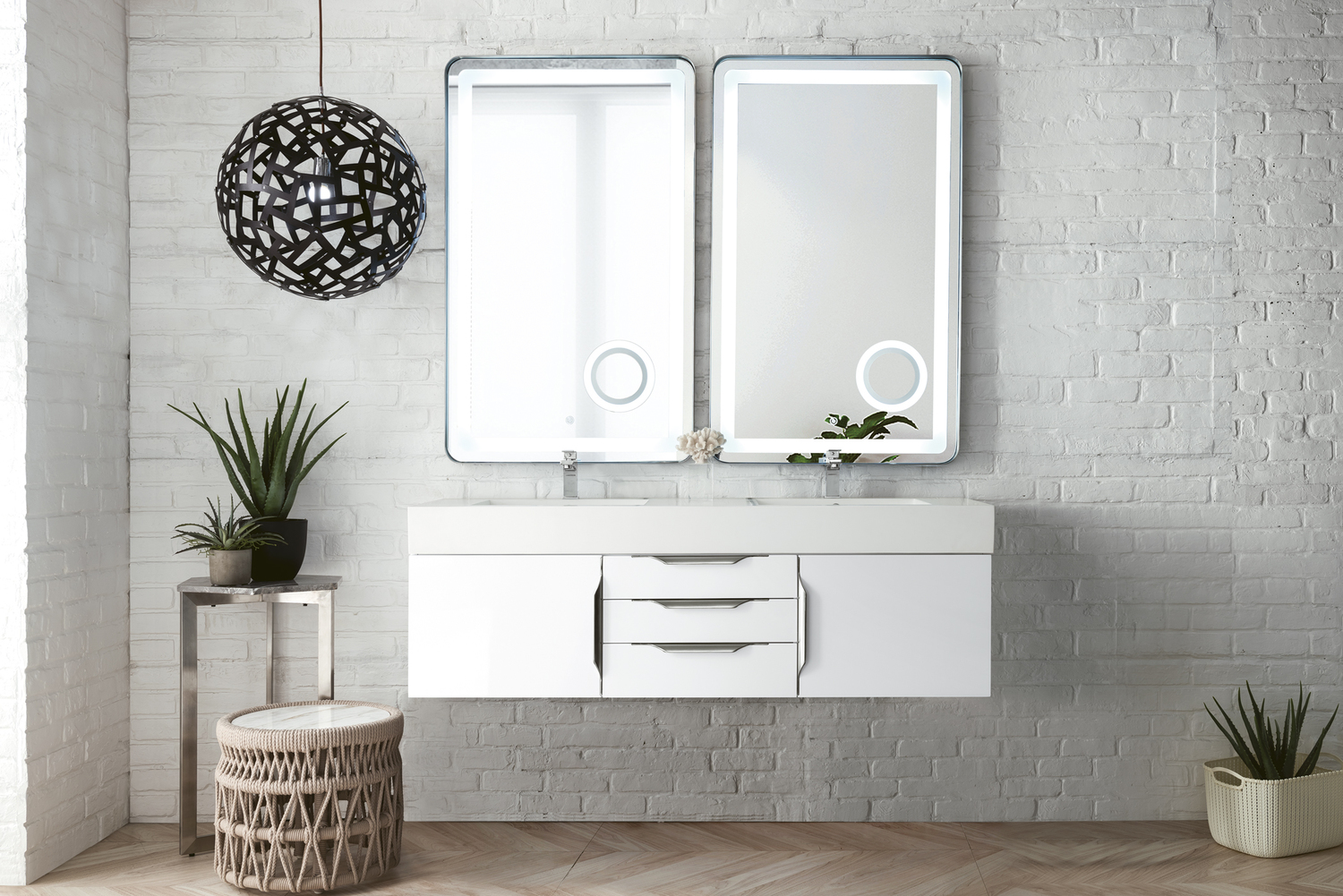best bathroom furniture James Martin Vanity Glossy White Modern
