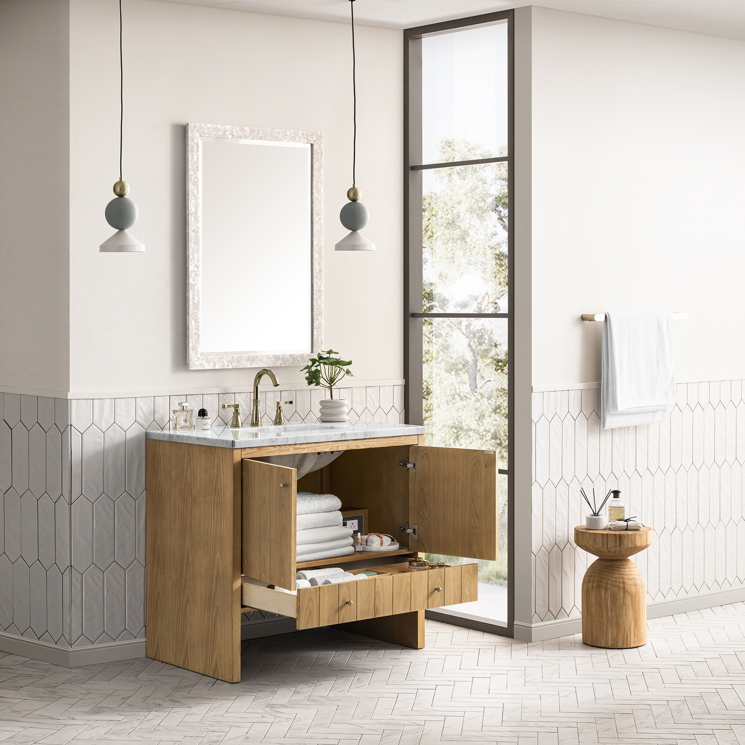 bathroom cabinets suppliers James Martin Vanity Light Natural Oak Contemporary/Modern, Modern Farmhouse.Transitional