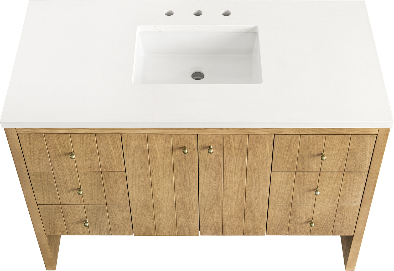 bathroom cabinet between sinks James Martin Vanity Light Natural Oak Contemporary/Modern, Modern Farmhouse.Transitional