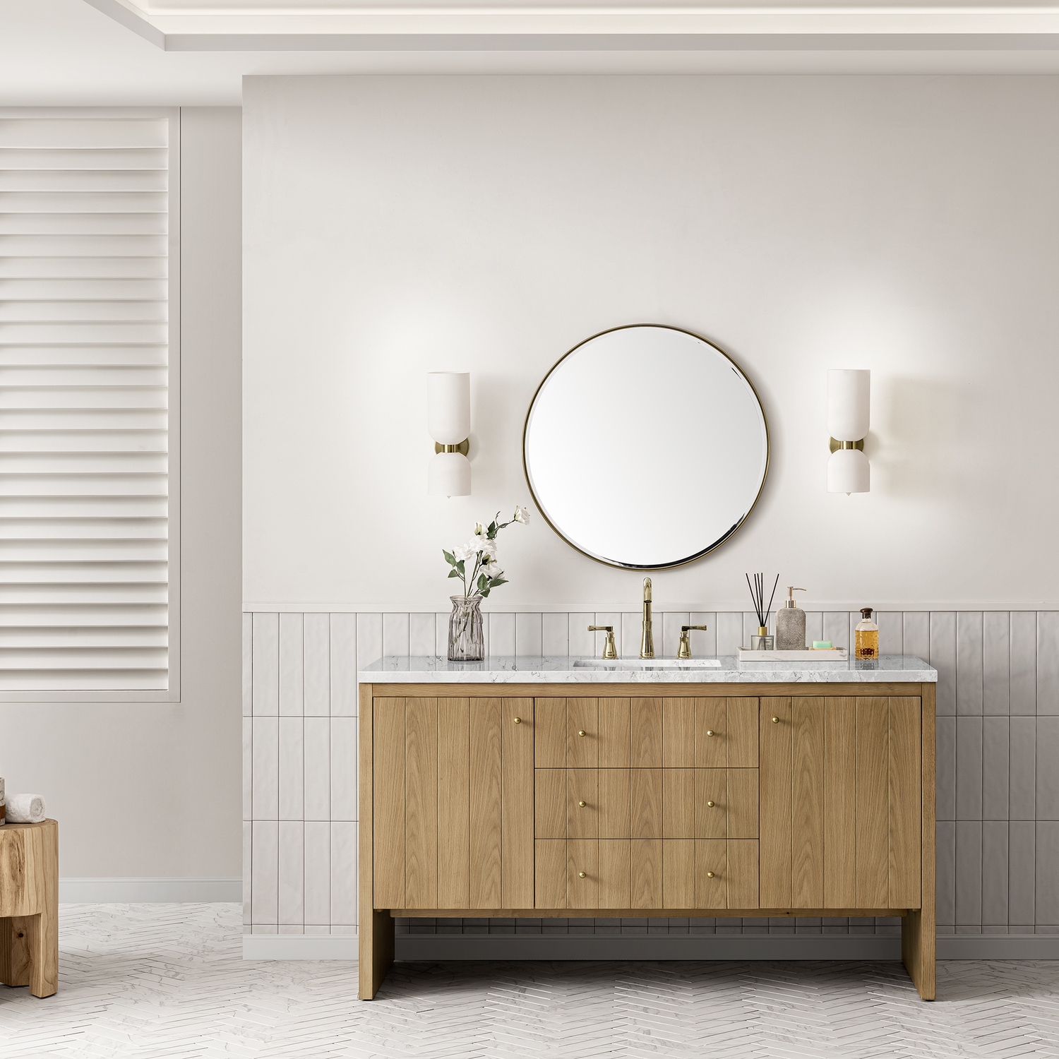 lavatory cabinet James Martin Vanity Light Natural Oak Contemporary/Modern, Modern Farmhouse.Transitional
