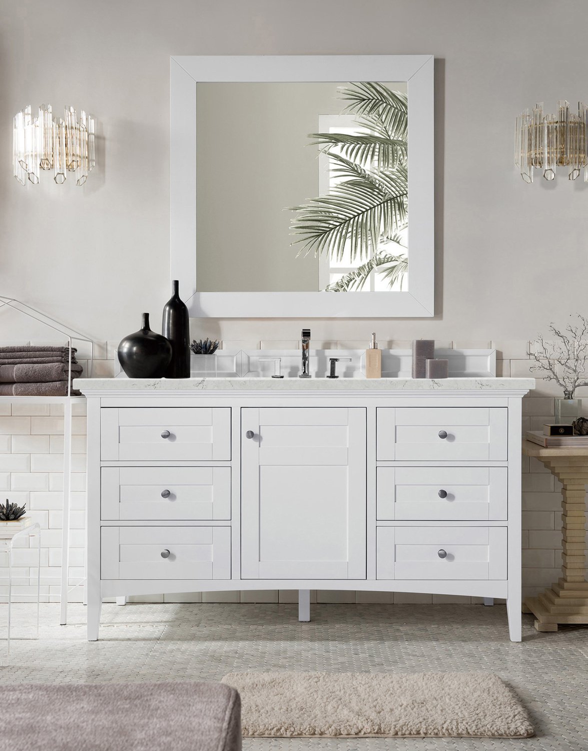 used vanity for sale James Martin Vanity Bright White Transitional
