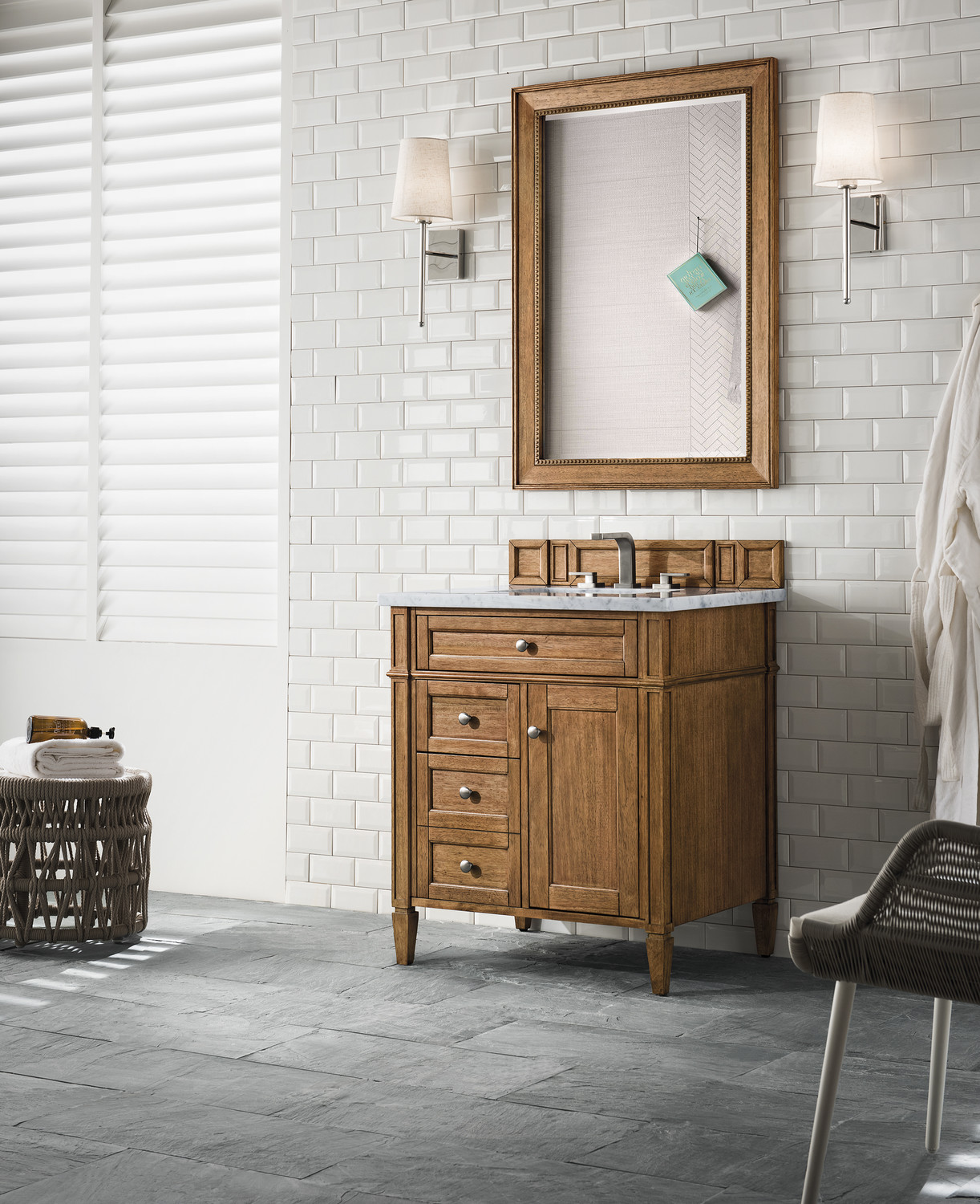 design house vanity tops James Martin Vanity Saddle Brown Transitional
