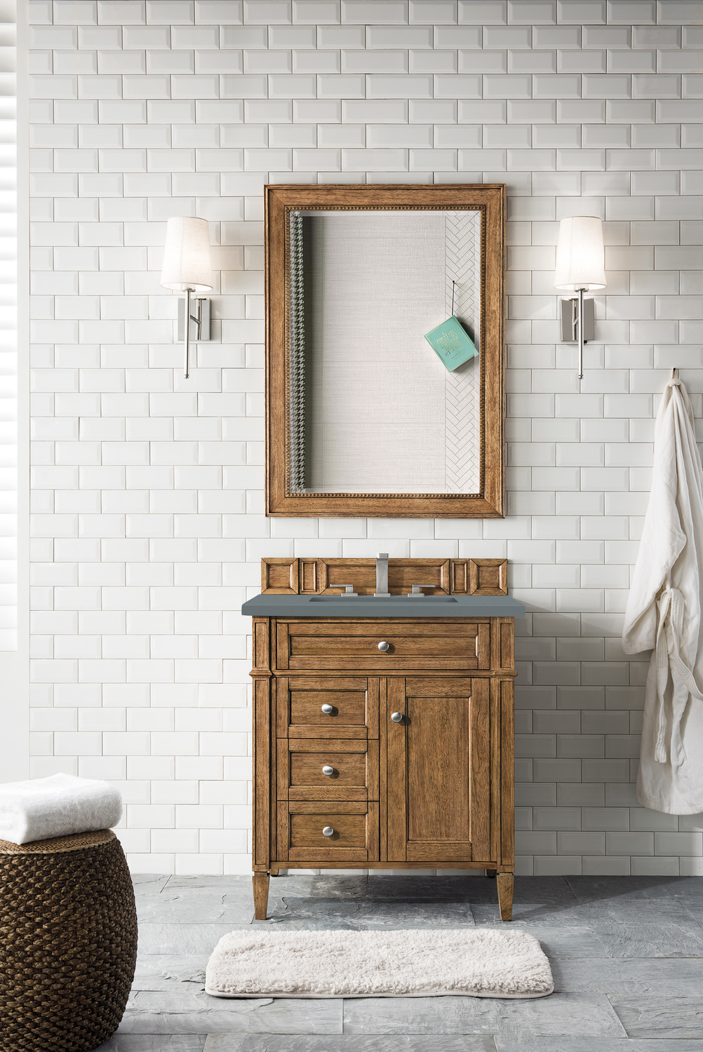quality bathroom vanities James Martin Vanity Saddle Brown Transitional