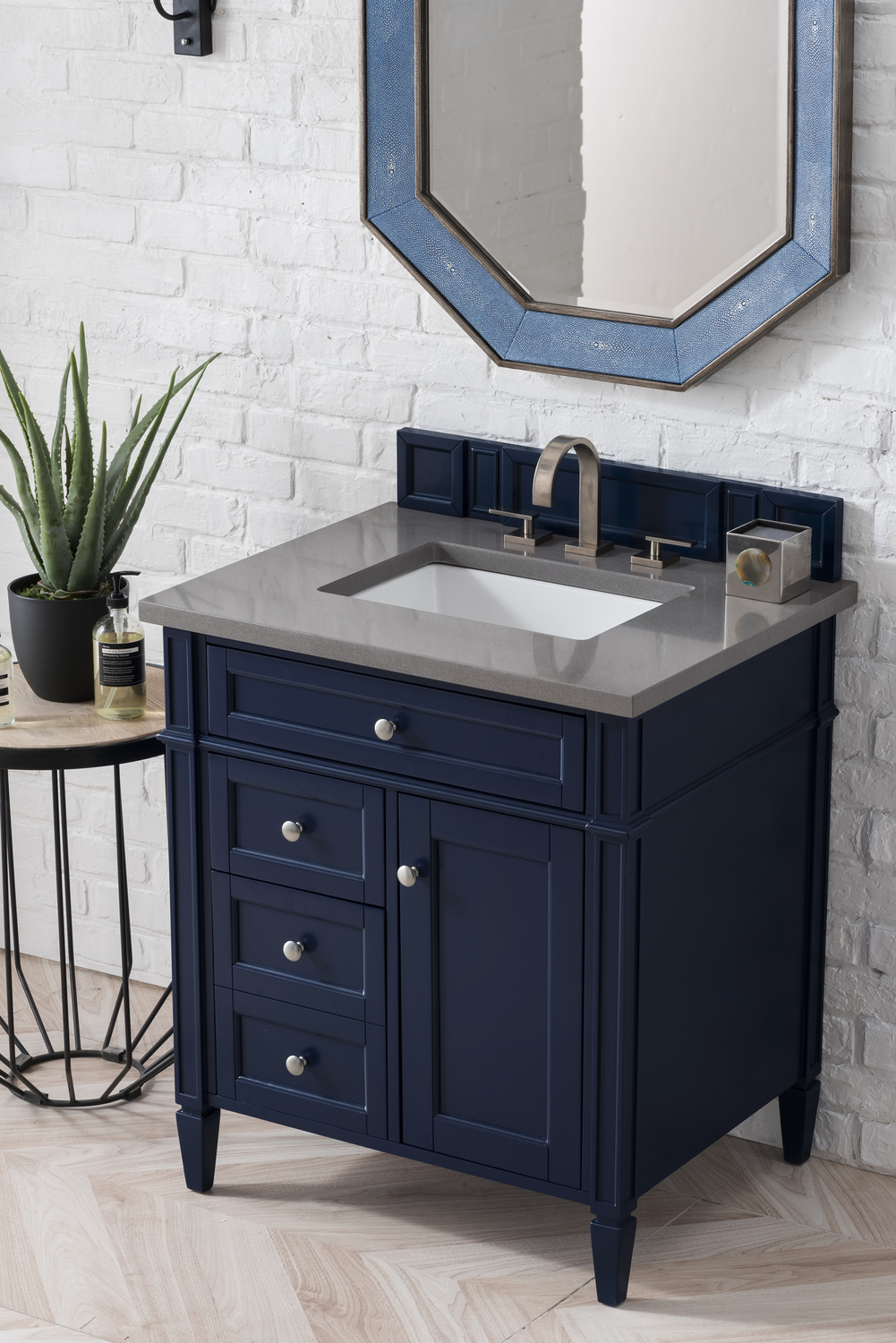 70 bathroom vanity top double sink James Martin Vanity Victory Blue Transitional