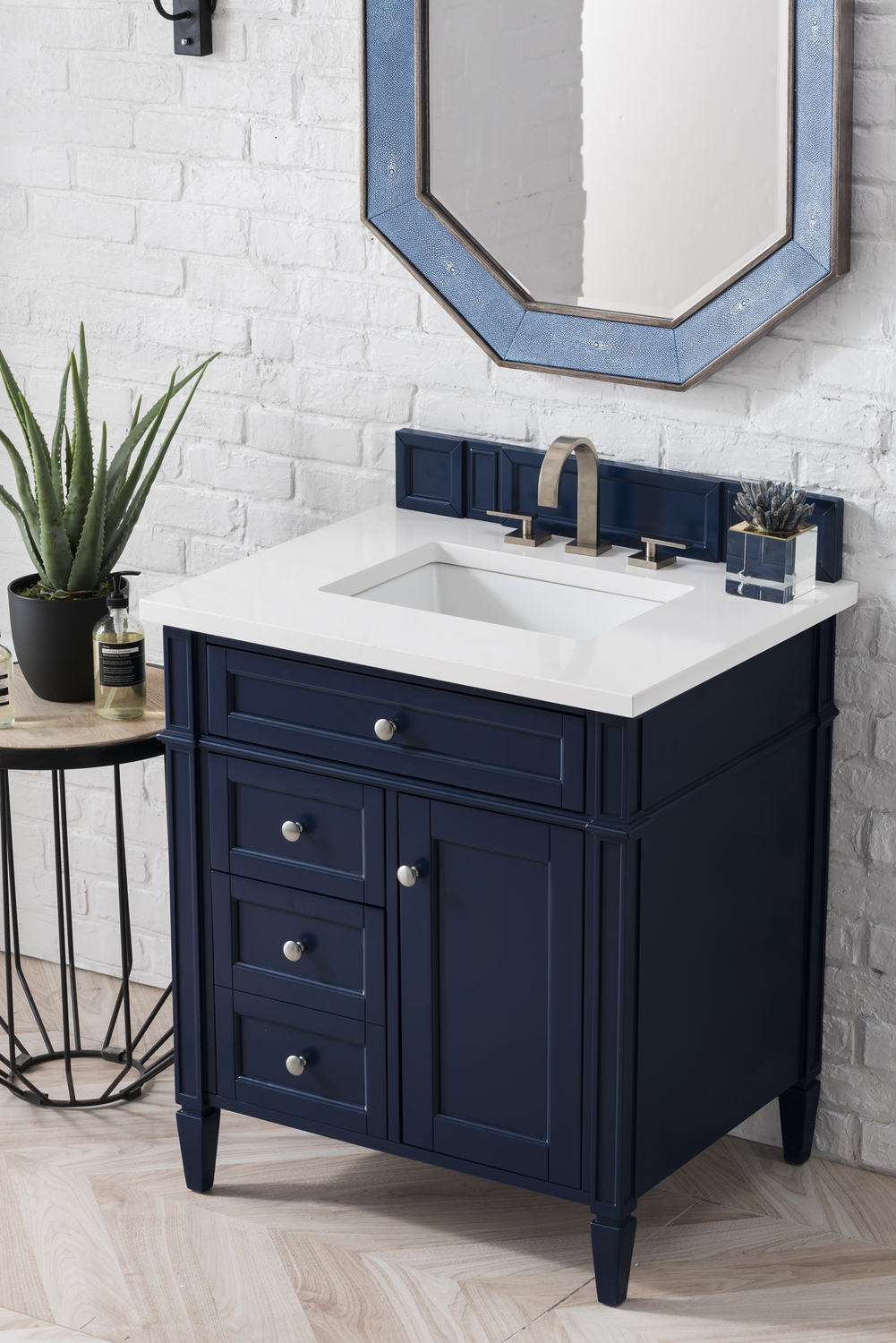 sink and cabinet James Martin Vanity Victory Blue Transitional