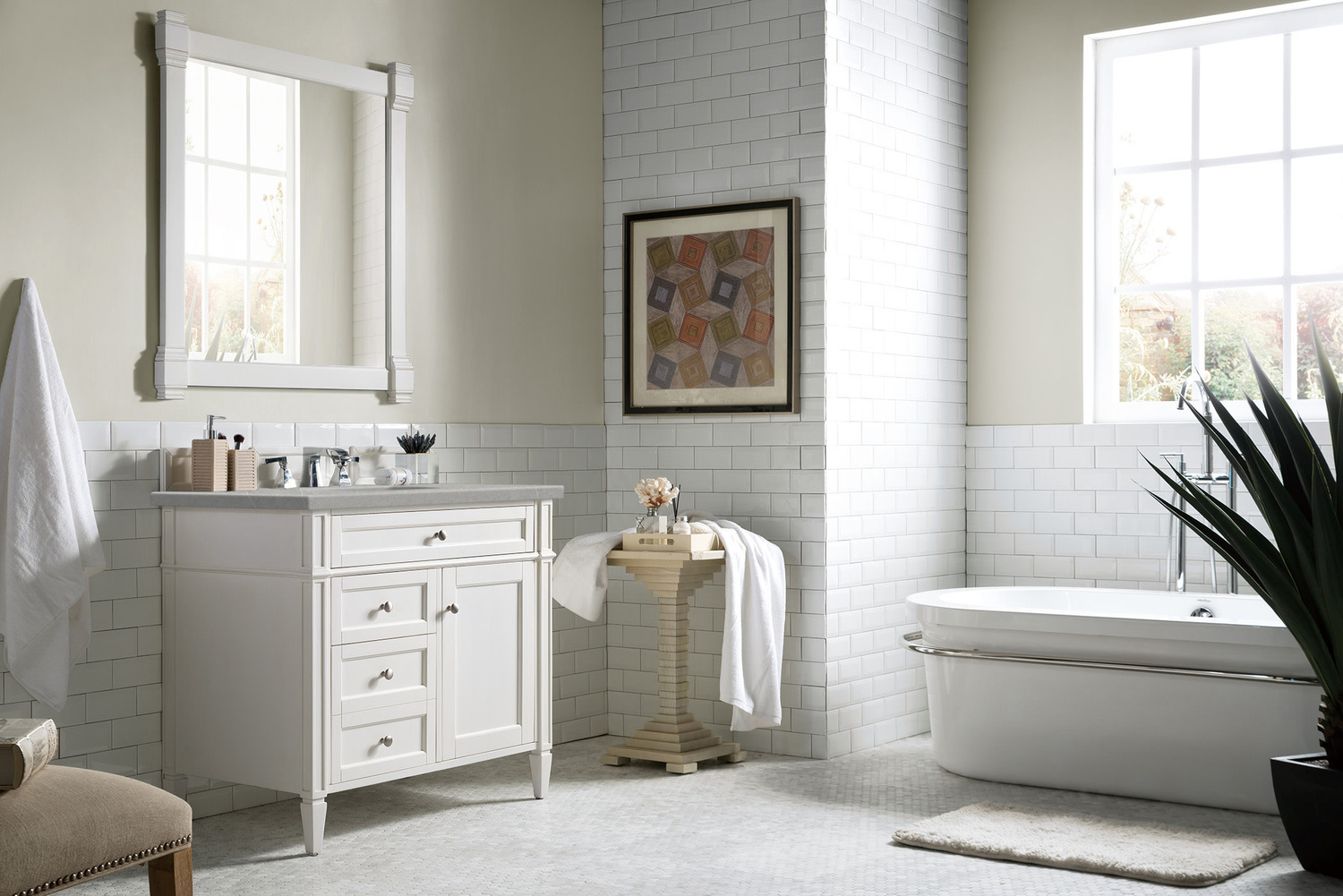72 inch bathroom vanity clearance James Martin Vanity Bright White Transitional