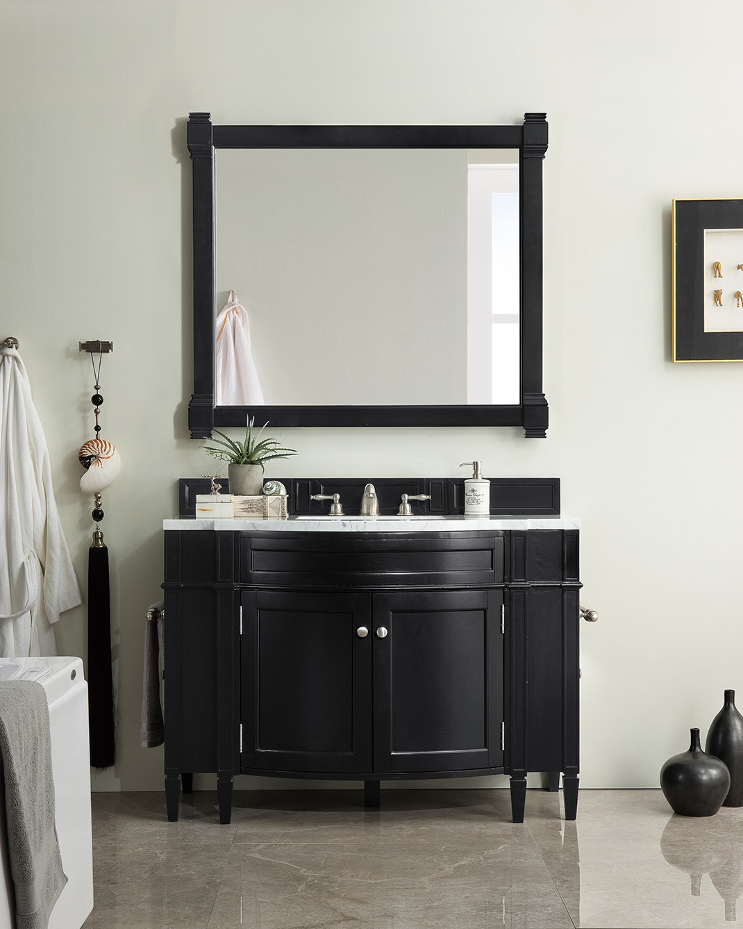 30 inch bathroom vanities   James Martin Vanity Black Onyx Transitional