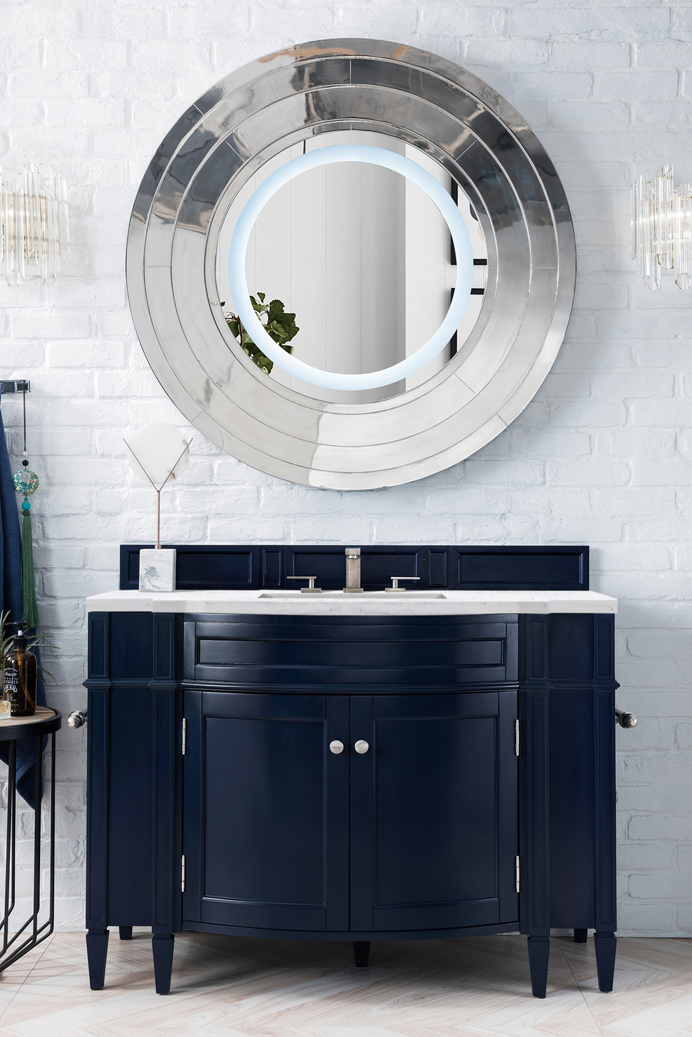 70 double sink vanity top James Martin Vanity Victory Blue Transitional