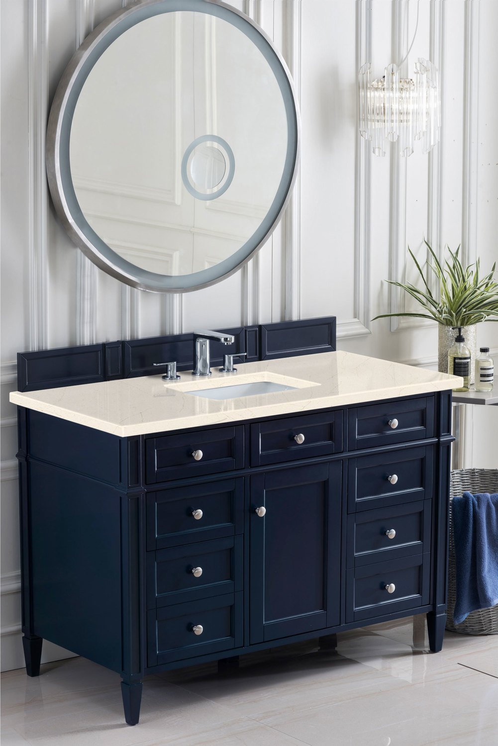 custom vanity tops James Martin Vanity Victory Blue Transitional
