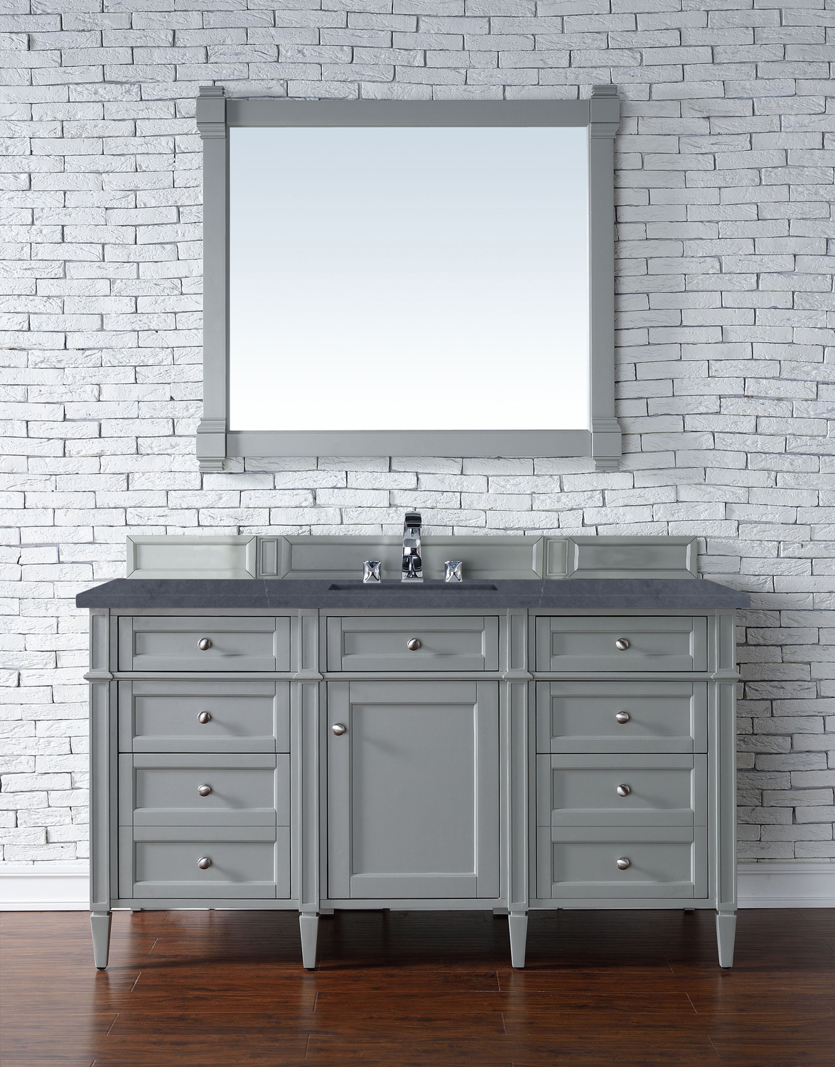 72 inch modern bathroom vanity James Martin Vanity Urban Gray Transitional
