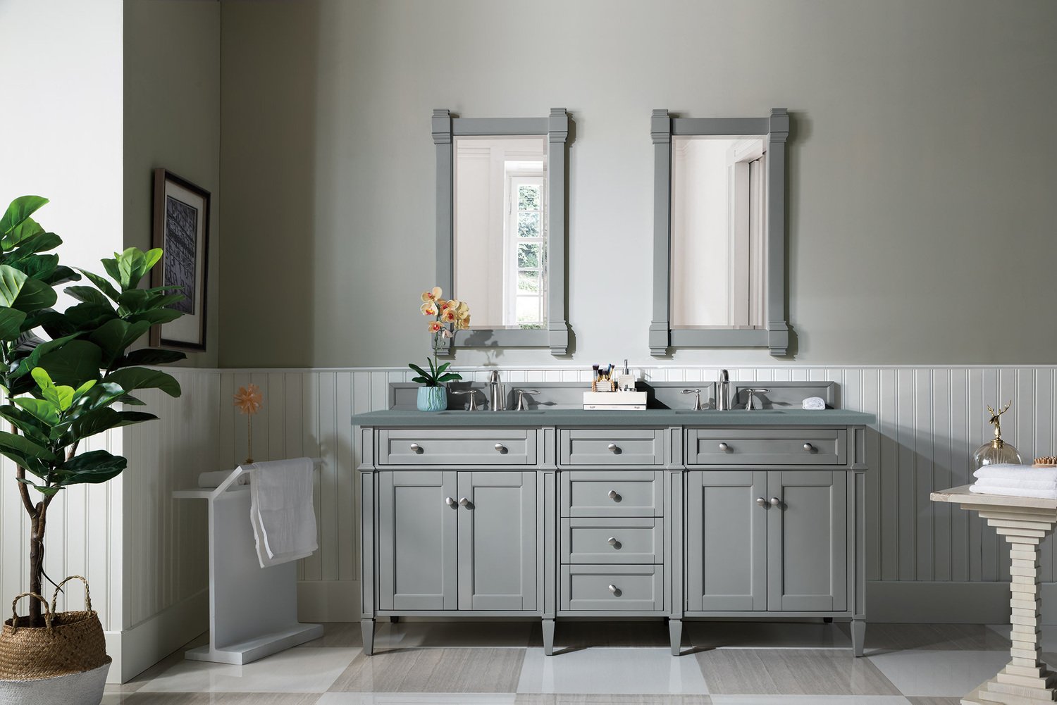 bathroom vanities with sinks included James Martin Vanity Urban Gray Transitional