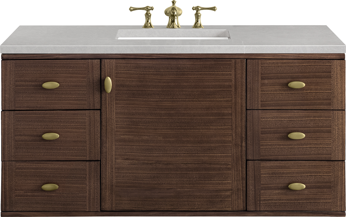small bathroom sink cabinet James Martin Vanity Mid-Century Walnut Mid-Century Modern