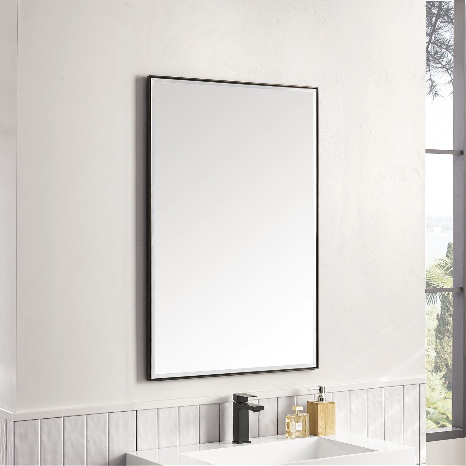 bathroom mirror tiles ideas James Martin Mirror Contemporary/Modern
