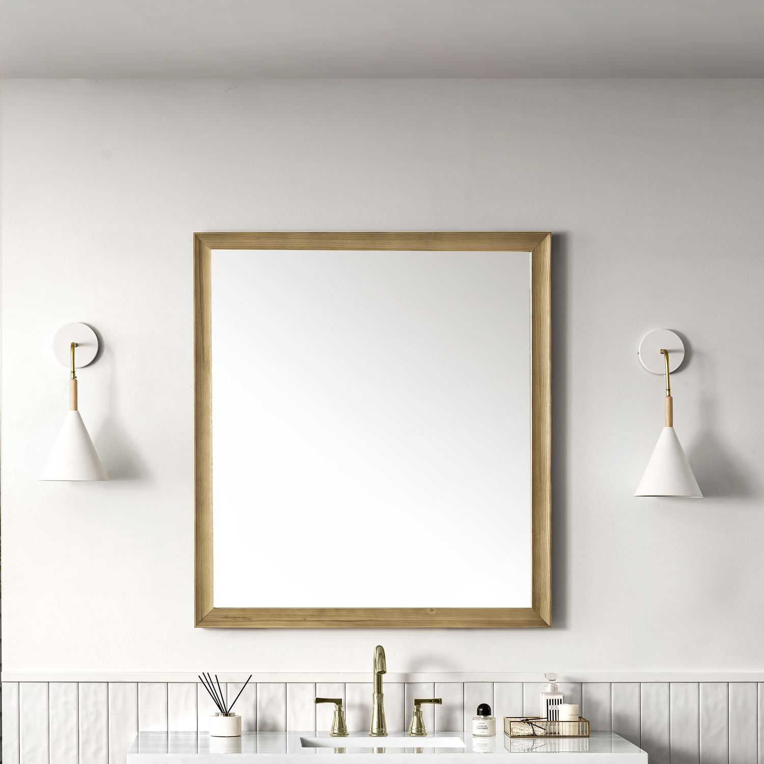 mirror over bathtub James Martin Mirror Transitional