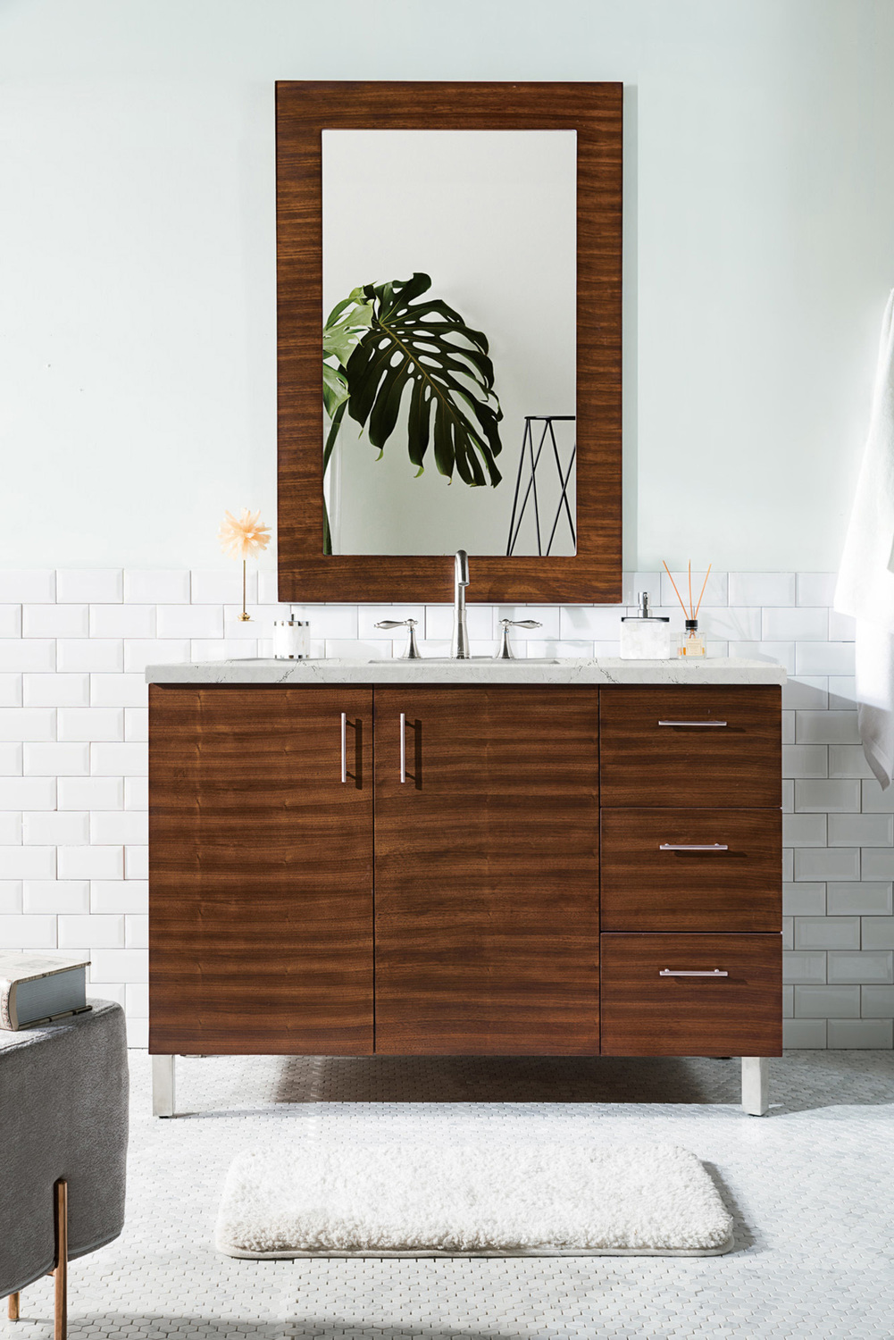 lavatory cabinet design James Martin Vanity American Walnut Contemporary/Modern, Transitional