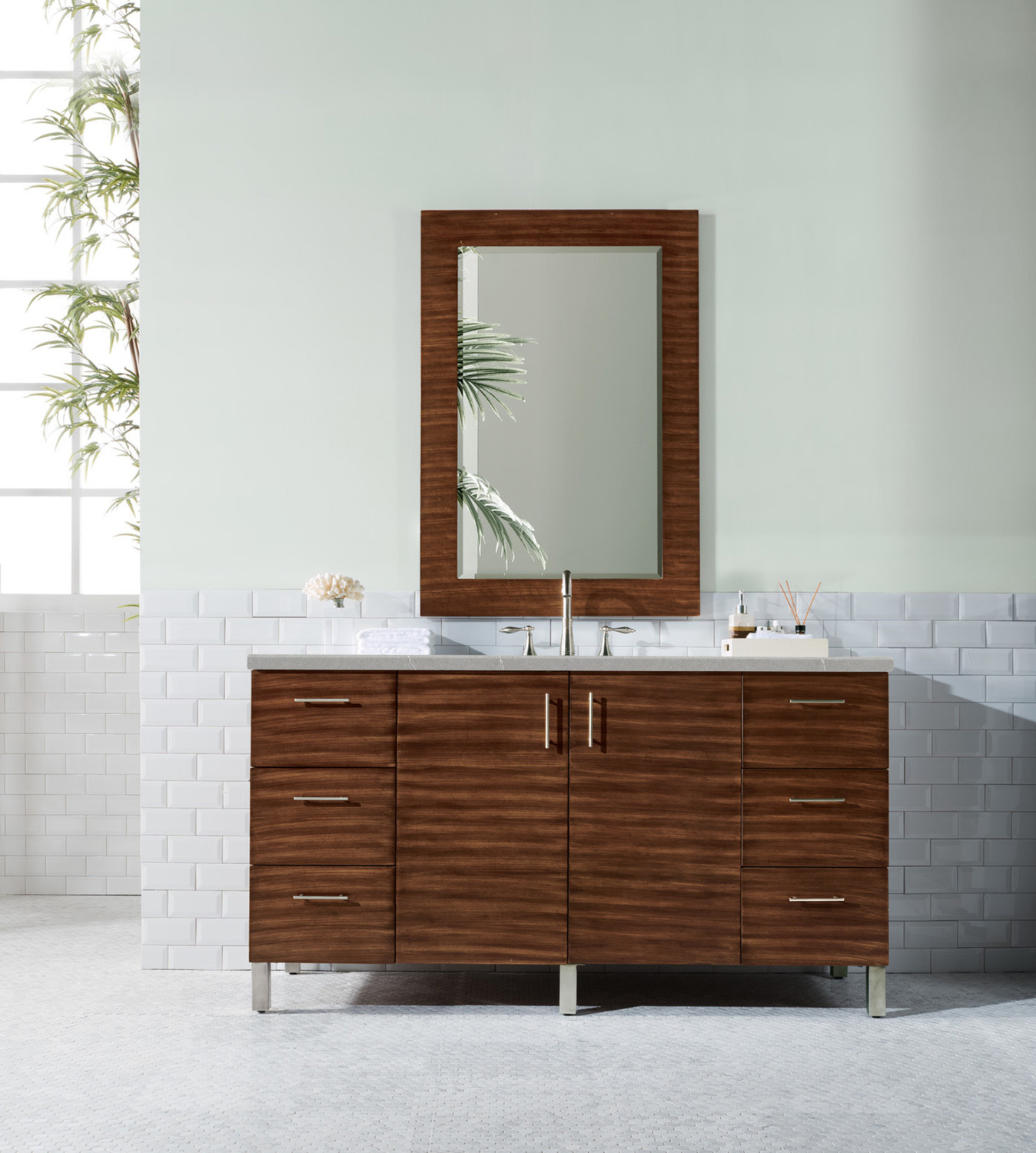 lavatory vanity James Martin Vanity American Walnut Contemporary/Modern, Transitional