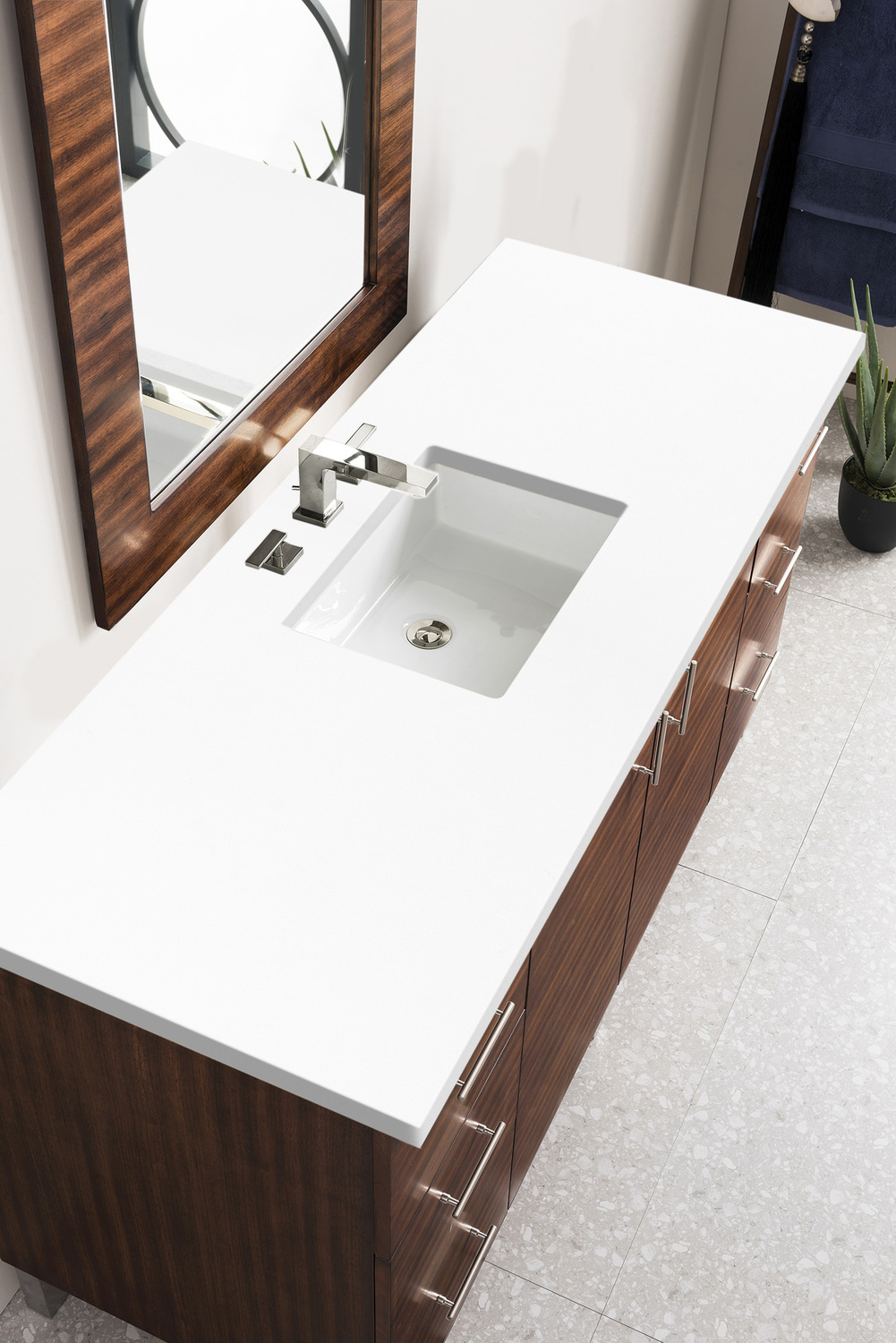 custom double sink vanity James Martin Vanity American Walnut Contemporary/Modern, Transitional