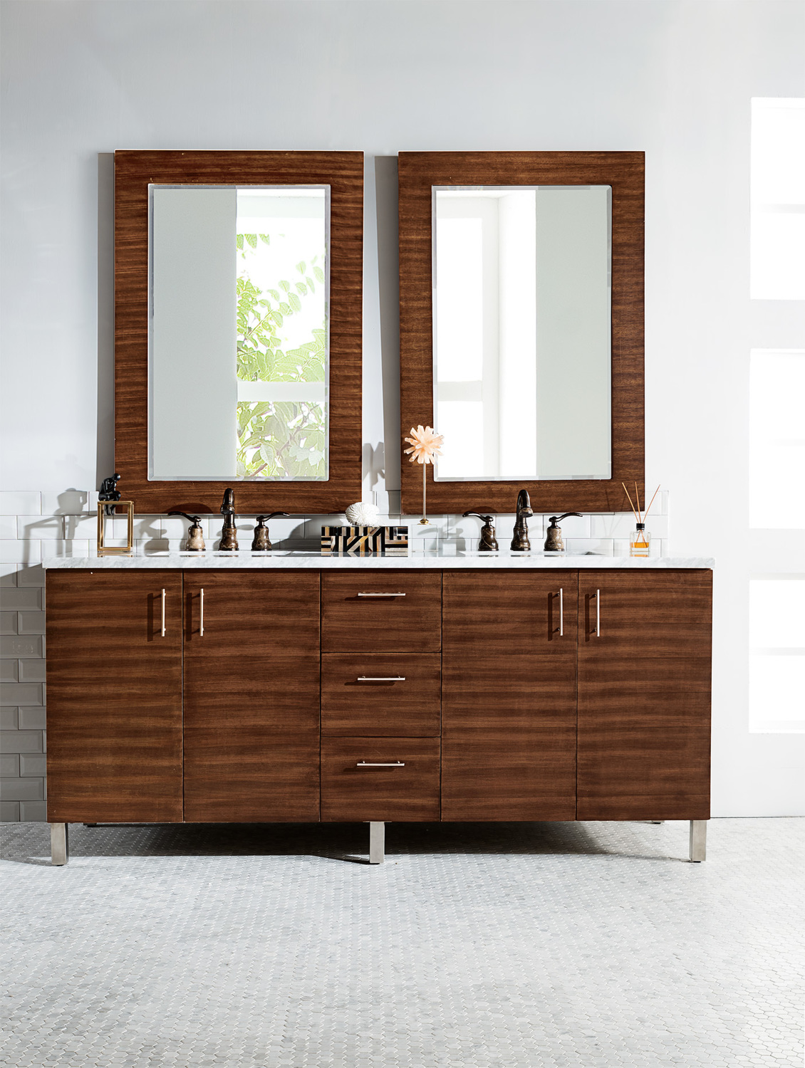 bathroom vanity closeout clearance James Martin Vanity American Walnut Contemporary/Modern, Transitional