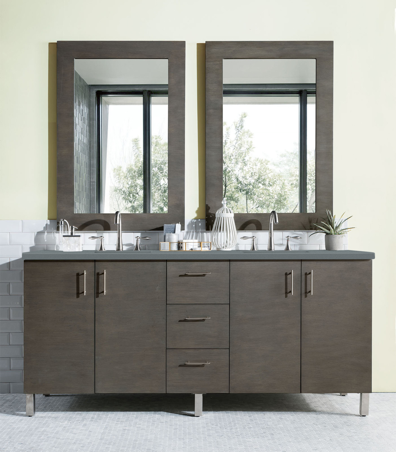 used bathroom vanity for sale   James Martin Vanity Silver Oak Contemporary/Modern, Transitional