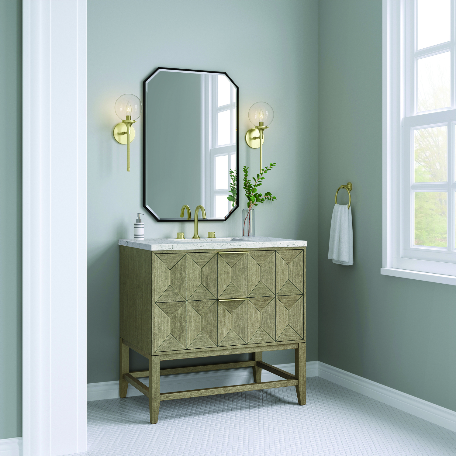 bathroom vanities for sale by owner James Martin Vanity Pebble Oak Modern
